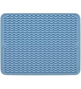 Silicone Drying Mat 16 × 12 – Royal Blue Non-Slip Sink Mat for Kitchen Counter, Heat-Resistant Fo...