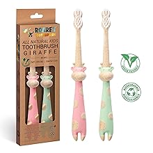 dinosaur toothbrush kids toddler dino holder natural giraffe non-toxic all-natural toothbrushes baby