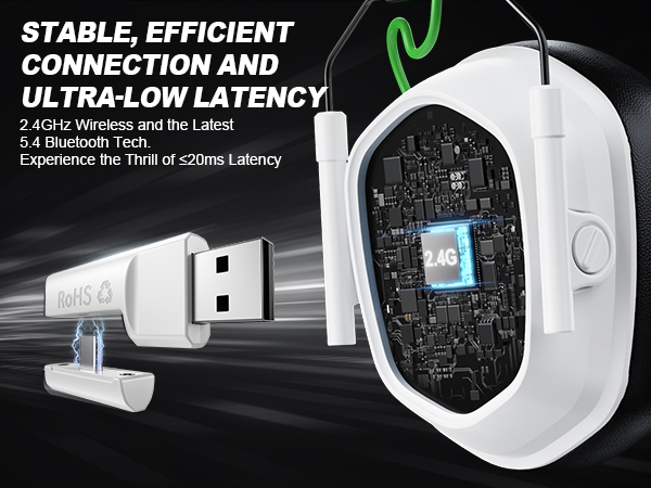 SKAPENDY VK81 Wireless Gaming Headset