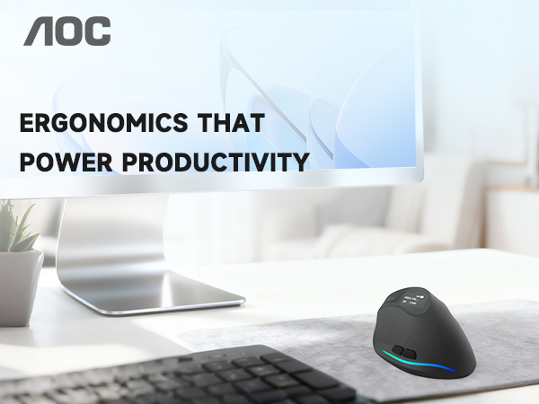 wireless vertical ergonomic mouse computer bluetooth rechargeable ergo mouse