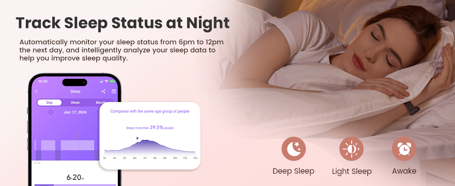 fitness watch with sleep tracker