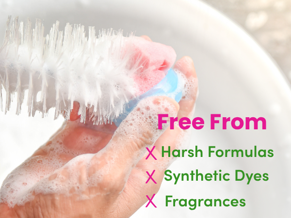 free from harsh formulas synthetic dyes and fragrances