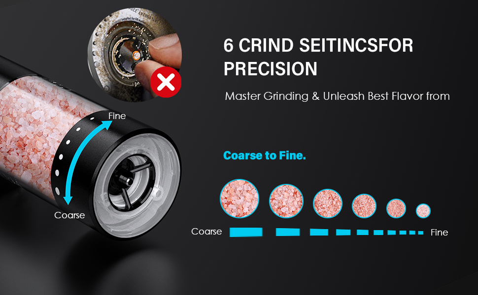 electric salt &amp; pepper grinder set