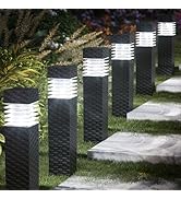 Jyoiat 6 Pack Outdoor Solar Pathway Lights - Solar Landscape Lights Outdoor Walkway Solar Garden ...
