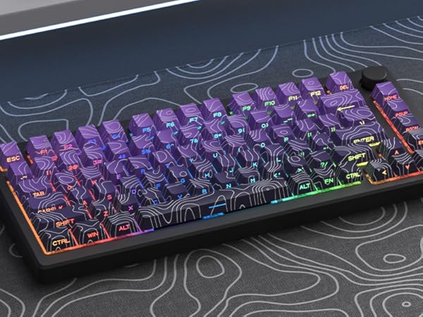 purple keycaps