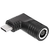 SinLoon 65W PD DC 7.4mm x 5.0mm Female (7.4mm x 0.6mm) Input to USB Type C Male Power Charging Ad...
