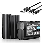 FirstPower EN-EL15C Batteries with USB-C Fast Charging Port for Nikon ZR Zf Z5 Z6 Z6II Z6III Z7 Z...