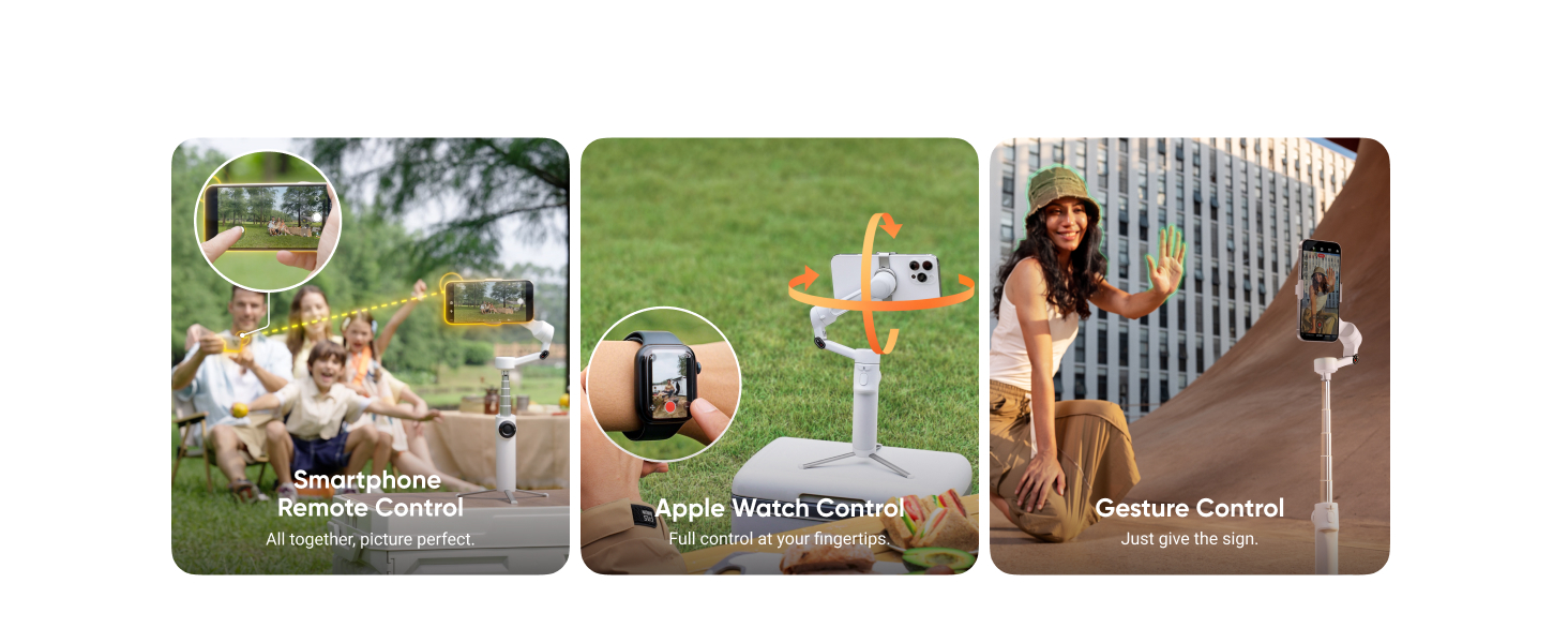 Intsa360 Flow 2 White Gimbal Stabilizer for Smartphone