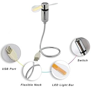 USB LED Fan