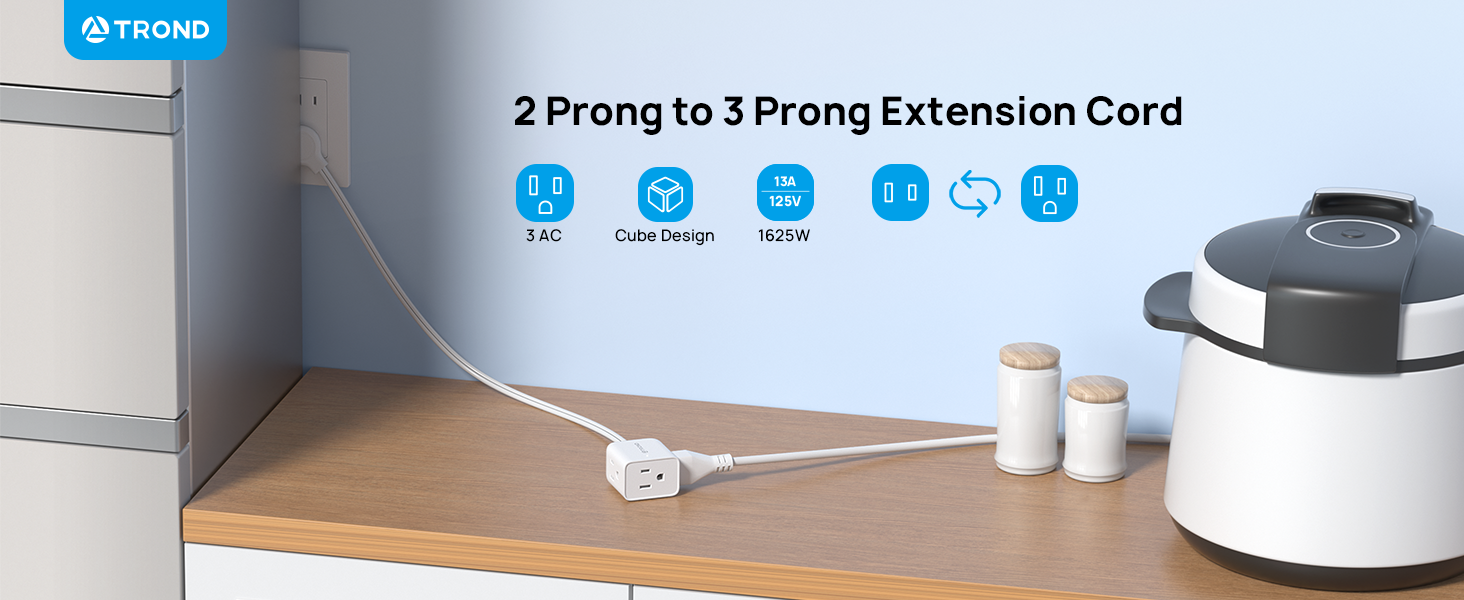 2 prong extension cord