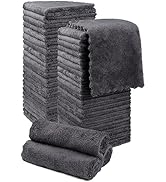 Orighty Washcloths 48 Pack, Ultra Soft Face Cloths 12 x 12 inch, Absorbent &amp; Quick Drying Coral V...