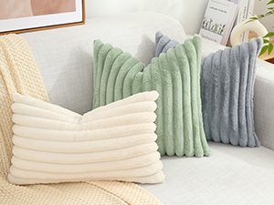 cream white pillow covers