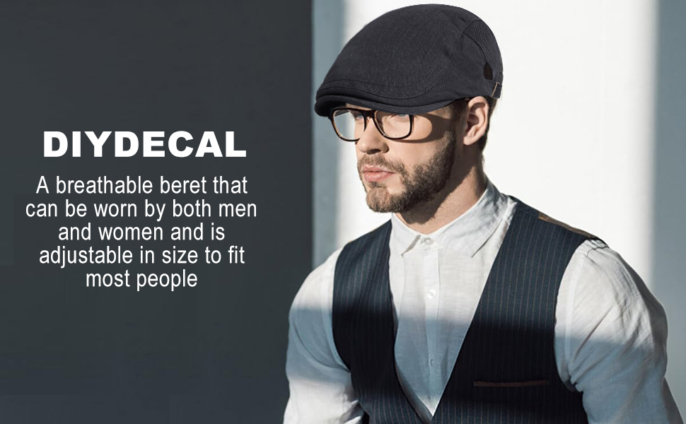 Cotton newsboy cap