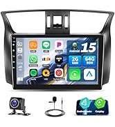 2+64G Android 15 Car Stereo for Nissan Sentra 2013-2015 with Wireless Carplay Android Auto,10.1" ...