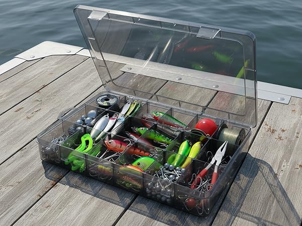 Plastic Compartment Container for Tool Tackle Box