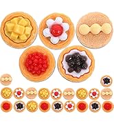 Toddmomy Realistic Egg Tart - 20Pcs Artificial Egg Tart Models Fake Dessert Model Artificial Food...