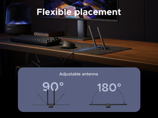 usb wifi adapter dual-band laptop wide range windows internet adaptor wlan adapter