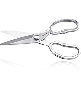 TONMA Kitchen Scissors All Purpose [Made in Japan] Full Metal Stainless Steel Japanese Kitchen Sh...
