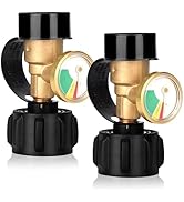 Llamaviva 2 PCS Propane Tank Gauge with Leak Detector - Universal Level Indicator for 5-40lb Tank...