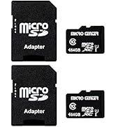 Micro Center 64GB Class 10 MicroSDXC Flash Memory Card with Adapter for Mobile Device Storage Pho...