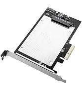 MAIWO U.2 to PCIe 4.0 X4 Adapter Card for 2.5 inch U.2 SFF-8639 SSD, PCIe 4.0 X4 Full Speed, Supp...