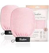 Exfoliating Gloves 2 Pcs, Korean Exfoliating Mitts, Body Scrub for Dead Skin Remover, Exfoliating...