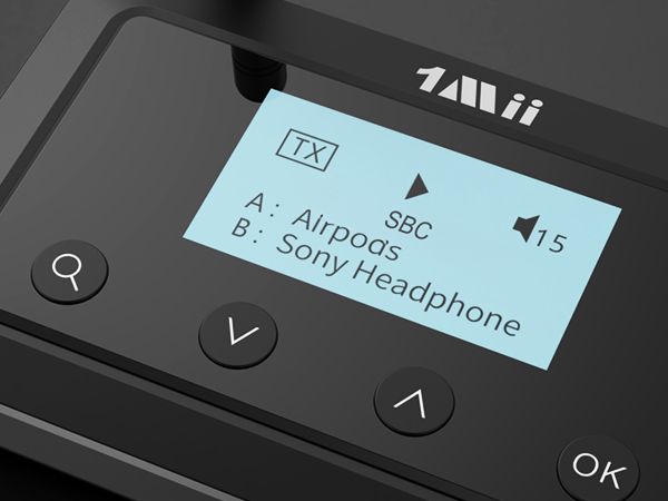 bluetooth transmitter with display