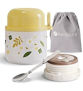 Pawovdeq Kids Stainless Steel Soup Bento Lunch Thermos For Hot Food,Vacuum Insulated Food Jar Con...
