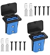 ZEHGCH 2PCS 12-36V Battery Quick Connect/Disconnect Electrical Connector Plug Kit with Flush Moun...