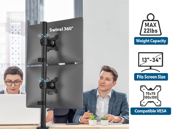 Dual Monitor Desk Mount