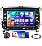 4G+64G Car Radio Stereo for VW Jetta Tiguan Golf Passat MK5 MK6 Seat, 7inch IPS Touch Screen/USB ...