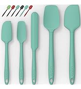 Silicone Spatula Set of 5,High Temperature Resistant, Food Grade Silicone, Dishwasher Safe, for B...