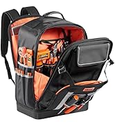 VEVOR Tool Backpack, 56 Pockets, Heavy-duty Tools Storage Organizer Bags with Molded Base, Electr...