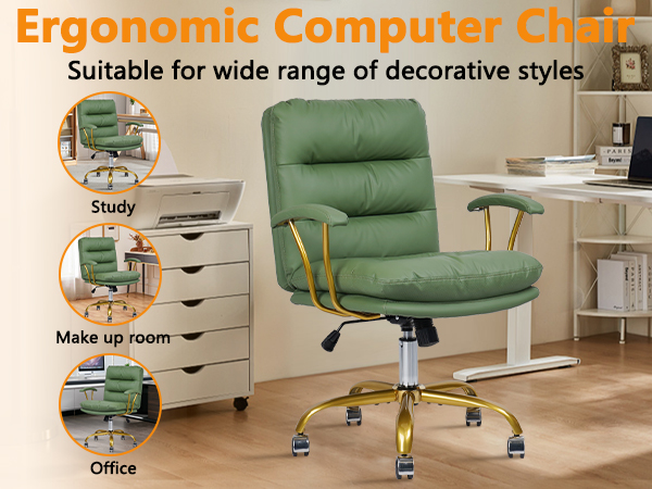 green desk chair