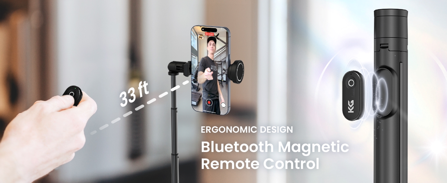 KraftGeek portable phone tripod with remote