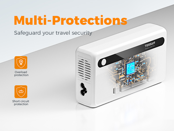 travel adapter and 220v to 110v voltage converter