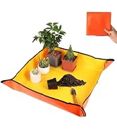 VinYankee Repotting Mat for Transplanting &amp; Potting Soil Mess Control, 26.8" x 26.8" Waterproof P...