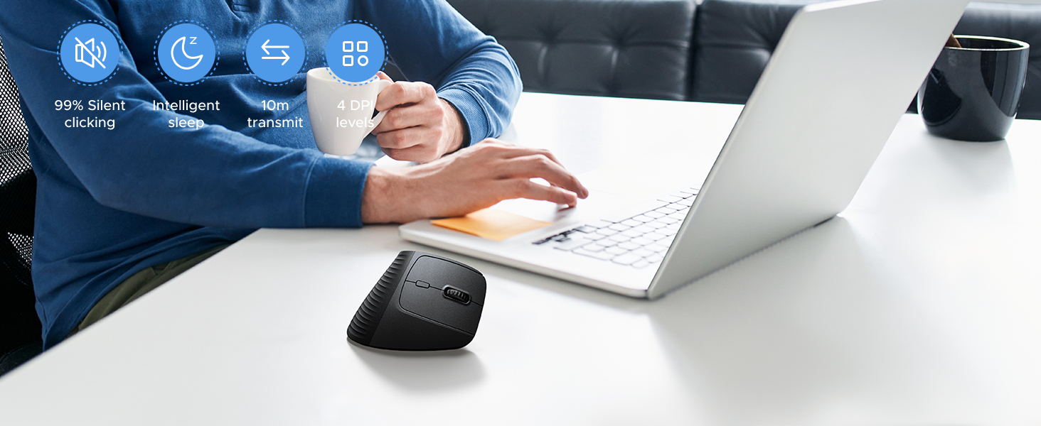 UGREEN Vertical Ergonomic Mouse