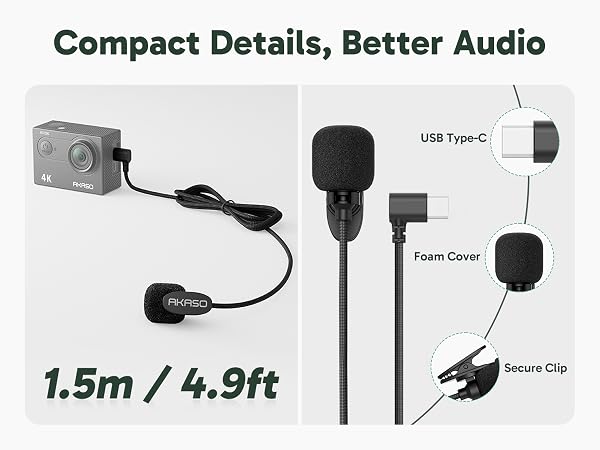 AKASO External Microphone