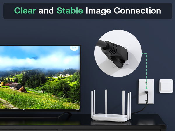 RJ45 Connector Clear and Stable Image Connection
