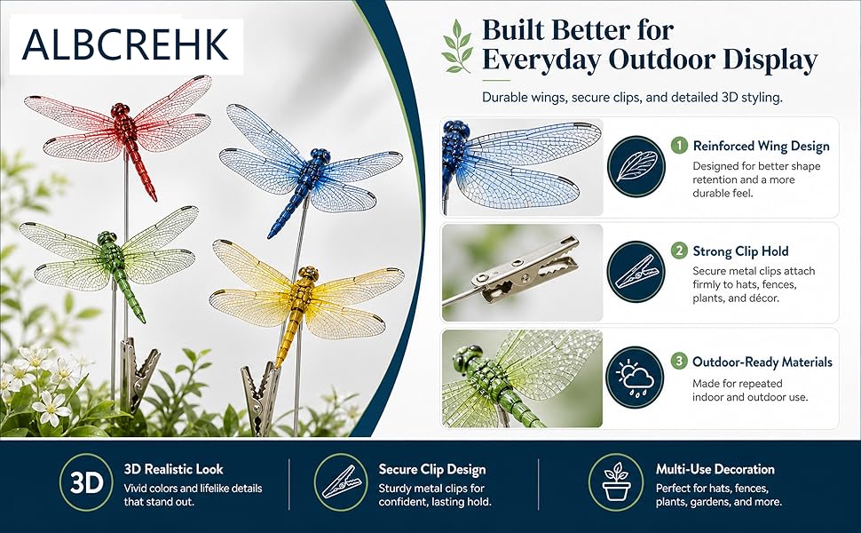 dragonfly clip on dragon fly clips for bugs repellent