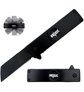 Rtek Tanto Folding Pocket Knife Multi-Tool, Stainless Steel Blade, EDC Assist-Open Knife, a Great...