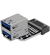 YiKaiEn 19 Pin and 20 Pin to Two USB 3.0 Converter Adapter - Easily Connect Your Computer Motherb...