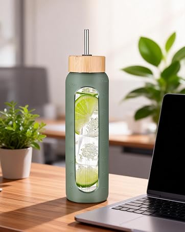 32 oz glass water bottle