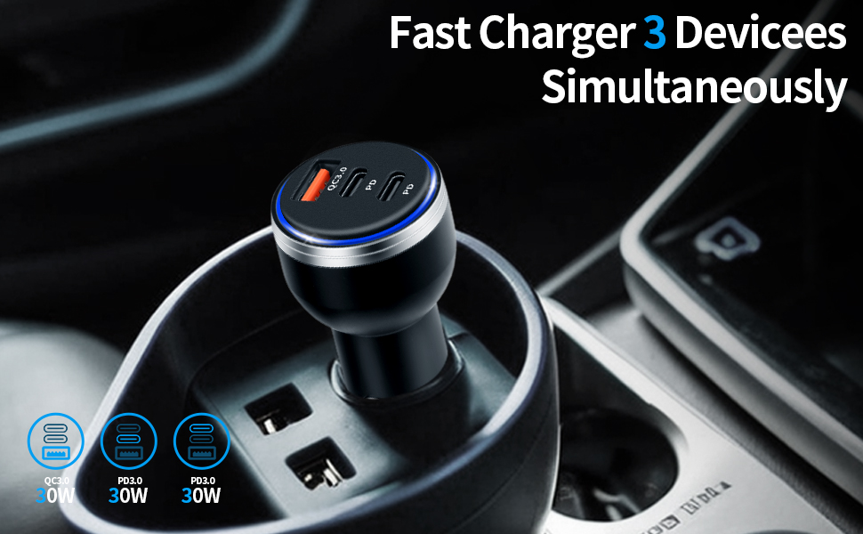 Metal Housing Car Fast Charger