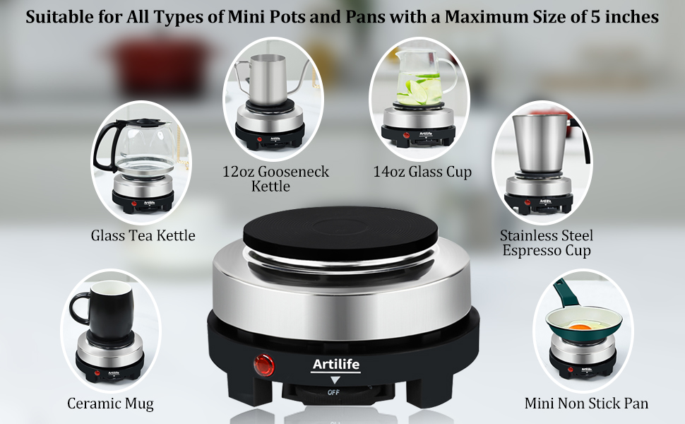 Artilife small hot plate 8