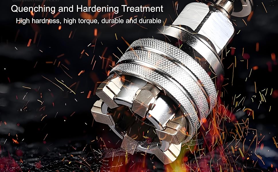 Abruga Upgraded Universal Multi-Function Wrench Socket Adapter Head for 3/8 inch Drive Wrench