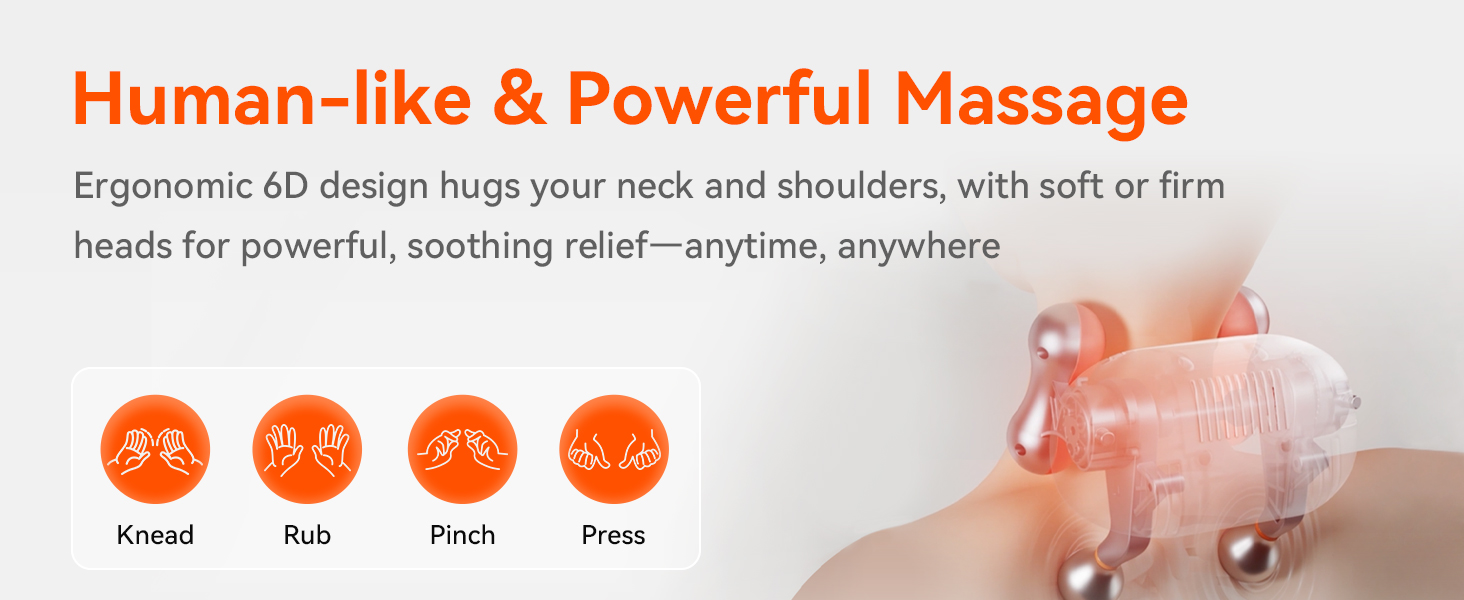 IKEEPFIT Cordless Neck Massager with Heat