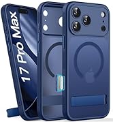 BXYJY for iPhone 17 Pro Max Magnetic Case with Stand, Camera Control, Compatible with MagSafe, Fu...