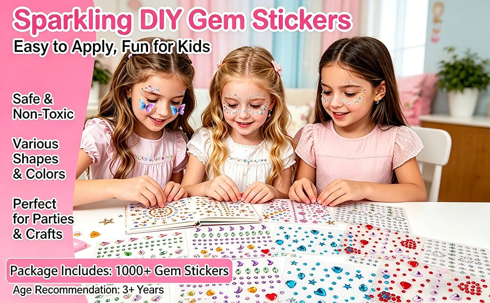 These self-adhesive rhinestone stickers for crafts can exercise kid’s hands-on creativity!
